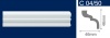 Плинтус потолочный С04/50 белый (46*46*2000мм)
