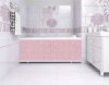 Экран для ванн Кварт 1,7м пластик розовый иней