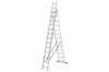 Лестница алюминиевая трехсекционная 3*14 ступеней СИБРТЕХ