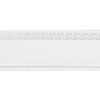 Бленда 68 мм для карнизов Спарта Тесей, Белая с хромом (25м)