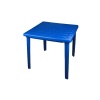 Стол квадратный синий 800*800*740