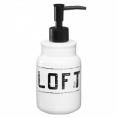 Дозатор для жидкого мыла настольный, керамика,LOFT
