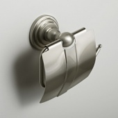 Держатель для туалетной бумаги Wasserkraft с крышкой, мат.хром