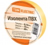 Изолента ПВХ 0,13*15мм желтая 20м TDM