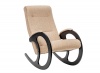 Кресло-качалка Рогожка бежевая, 58х100х90 см