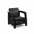 Кресло "Ротанг-плюс" 730х700х790мм (мокко) (без подушки) 