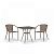 Комплект мебели из искусственного ротанга Light Brown (2+1)