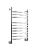 Полотенцесушитель водяной K 80/50 1"-1/2" 