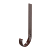 Кронштейн желоба металлический Docke Standard (темно-коричневый)