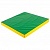 Мат одинарный 65х60х7см оксфорд, зелено-жёлтый